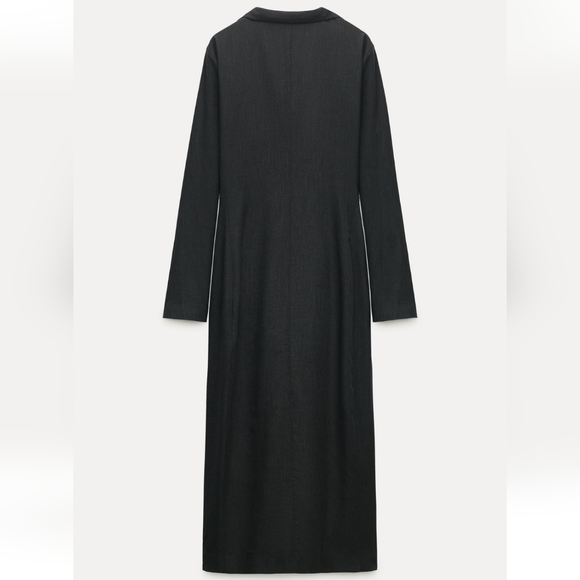 ZARA ZW COLLECTION WOOL BLEND WRAP DRESS - Picture 4 of 5